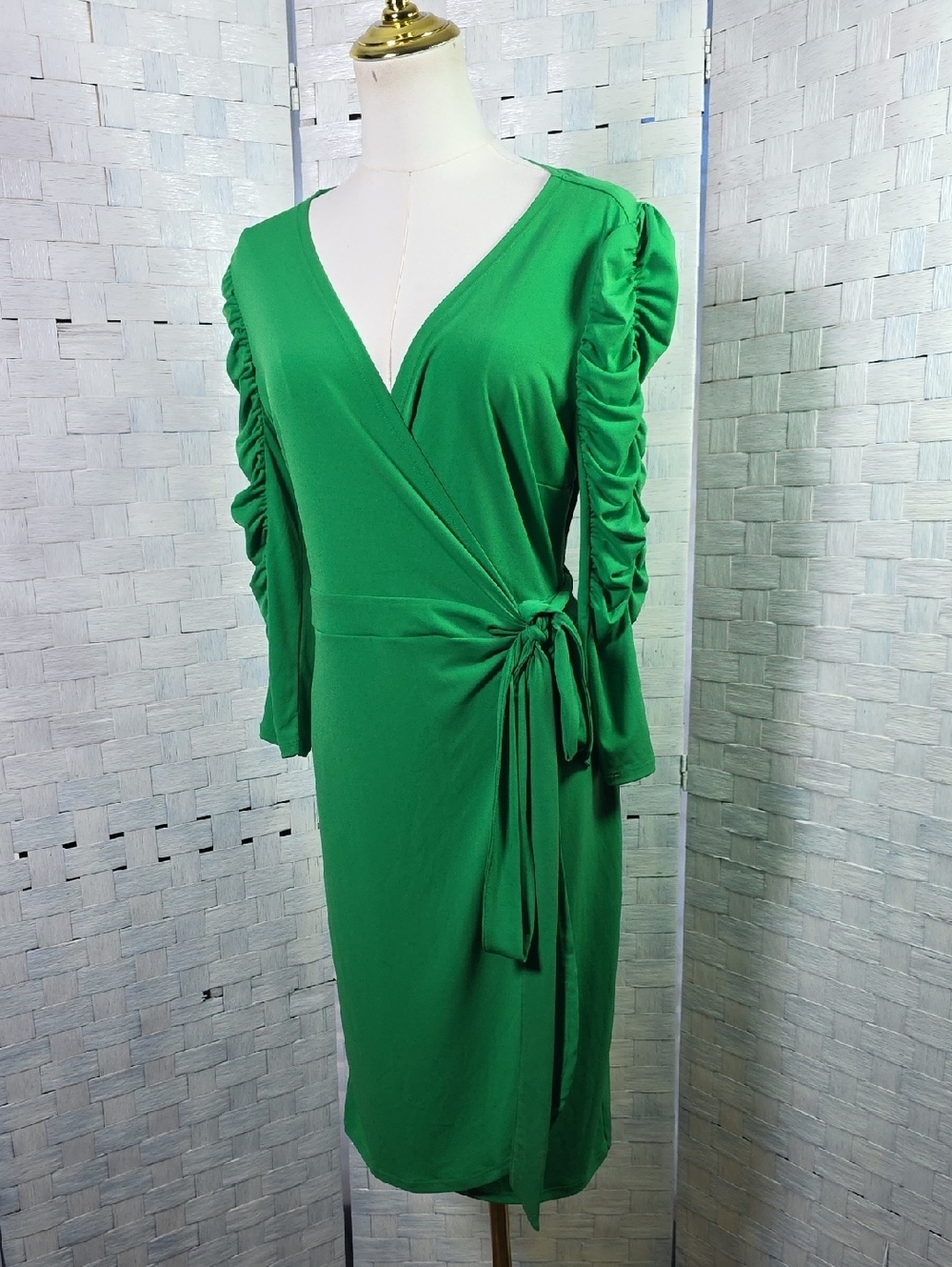 New York & Company Wrap Midi Dress